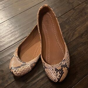 Frye Snakeskin Patterned Flats
